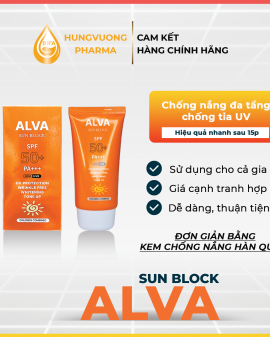 Kem Chống Nắng  Alva Whitening UV Sun Block SPF50+ PA+++