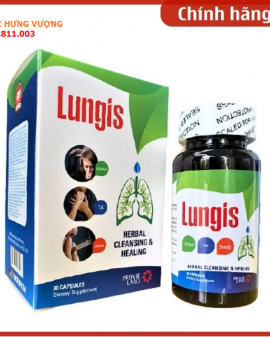 Viên uống bổ phổi Lungis lọ 30 viên nhập khẩu Mỹ